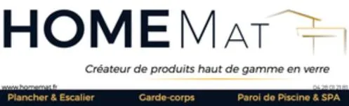 HOME MAT Créateur de produits haut de gamme en verre Plancher & Escalier Garde-corps Paroi de Piscine & SPA wwwhomemat.fr
