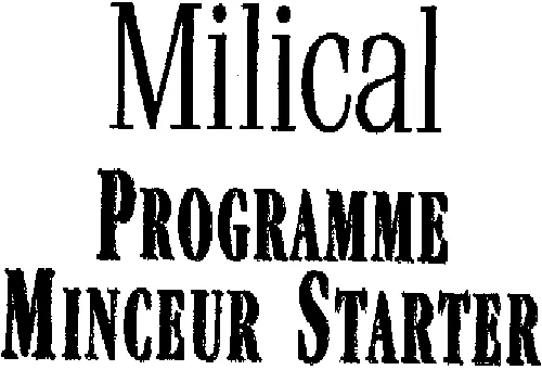 MILICAL PROGRAMME MINCEUR STARTER
