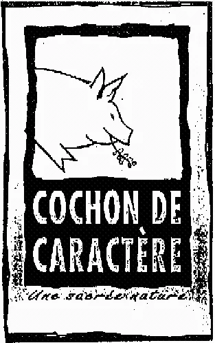 COCHON DE CARACTERE UNE SACREE NATURE