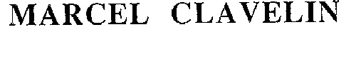 MARCEL CLAVELIN