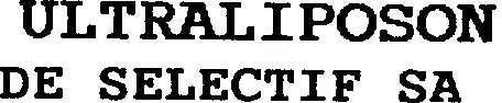 ULTRALIPOSON DE SELECTIF SA