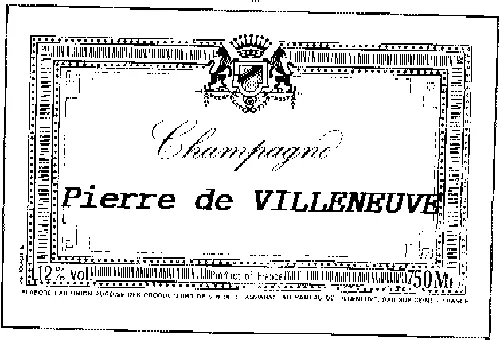 CHAMPAGNE PIERRE DE VILLENEUVE