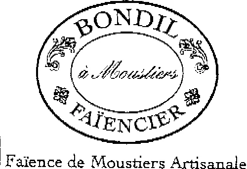 BONDIL A MOUSTIERS FAIENCIER