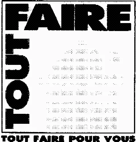 TOUT FAIRE POUR VOUS