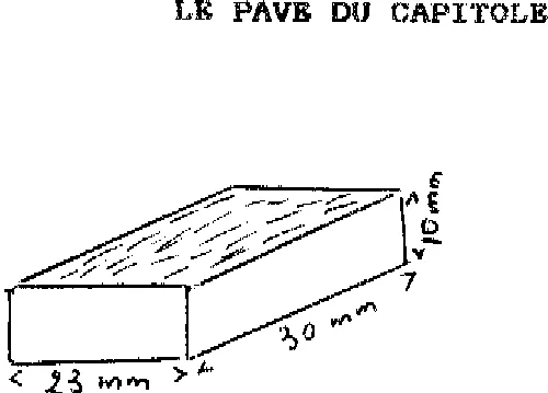LE PAVE DU CAPITOLE