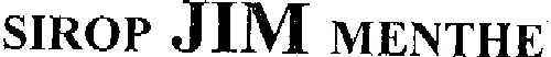 SIROP JIM MENTHE