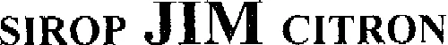 SIROP JIM CITRON