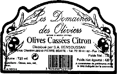 LES DOMAINES DES OLIVIERS
