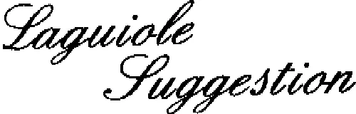LAGUIOLE SUGGESTION