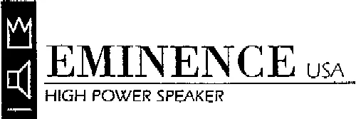 EMINENCE USA HIGHT POWER SPEAKER
