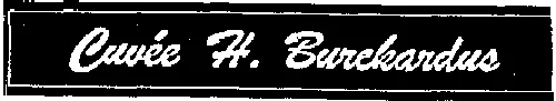 CUVEE H. BURCKARDUS