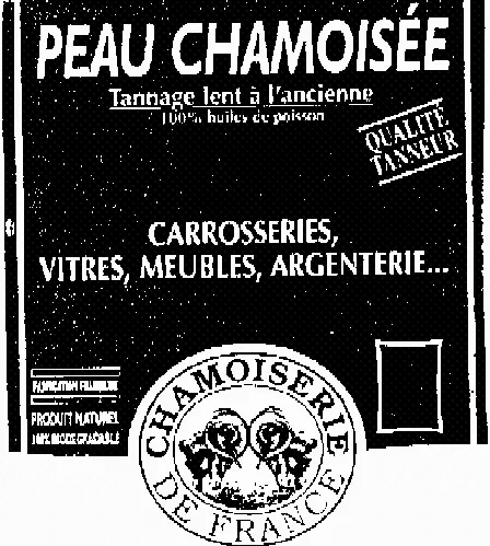 PEAU CHAMOISEE TANNAGE LENT A L'ANCIENNE CHAMOISERIE DE FRANCE