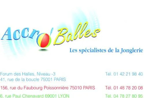 ACCRO'BALLES LES SPECIALISTES DE LA JONGLERIE
