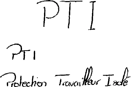 PTI PROTECTION TRAVAILLEUR ISOLE