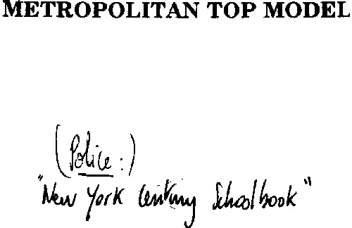 METROPOLITAN TOP MODEL