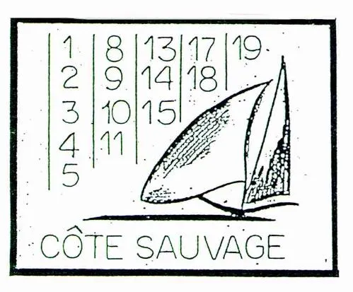 1 2 3 4 5 8 9 10 11 13 14 15 17 18 19 COTE SAUVAGE