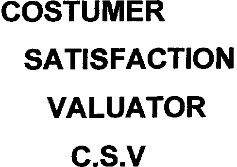 CUSTOMER SATISFACTION VALUATOR C.S.V