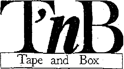 T'NB TAPE AND BOX