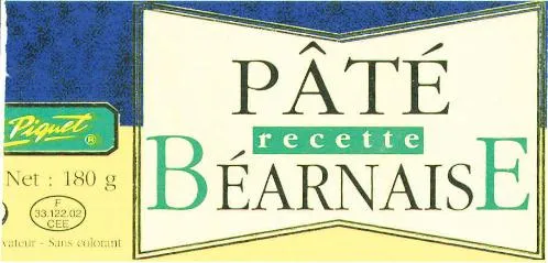 PIQUET PÂTÉ recette BEARNAISE