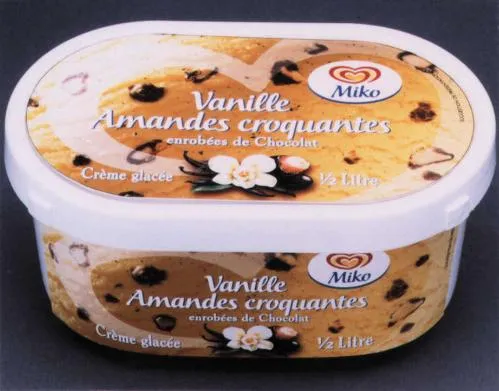 Miko Vanille Amandes croquantes enrobées de chocolat