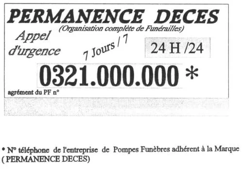 PERMANENCE DECES