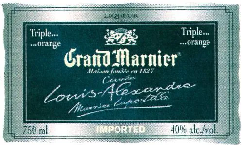 GRAND MARNIER Maison fondée en 1827 Cuvée Louis-Alexandre Marnier Lapostolle