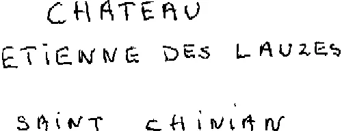 CHATEAU ETIENNE DES LAUZES SAINT CHINIAN