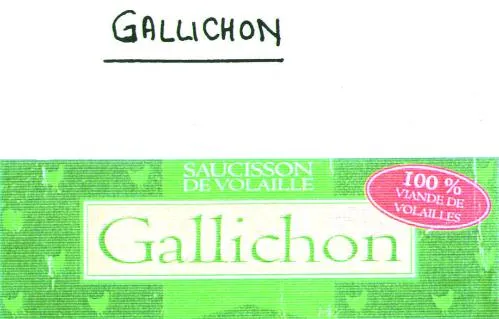 SAUCISSON DE VOLAILLE Gallichon