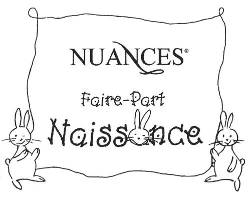 NUANCES Faire-part NAISSANCE