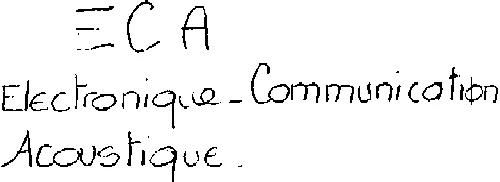 ECA Electronique - Communication Acoustique.