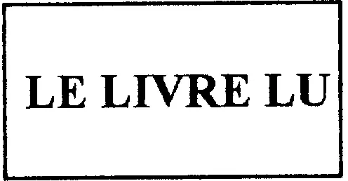 Le Livre lu