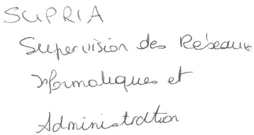 SUPRIA Supervision des Réseaux Informatiques et Administration