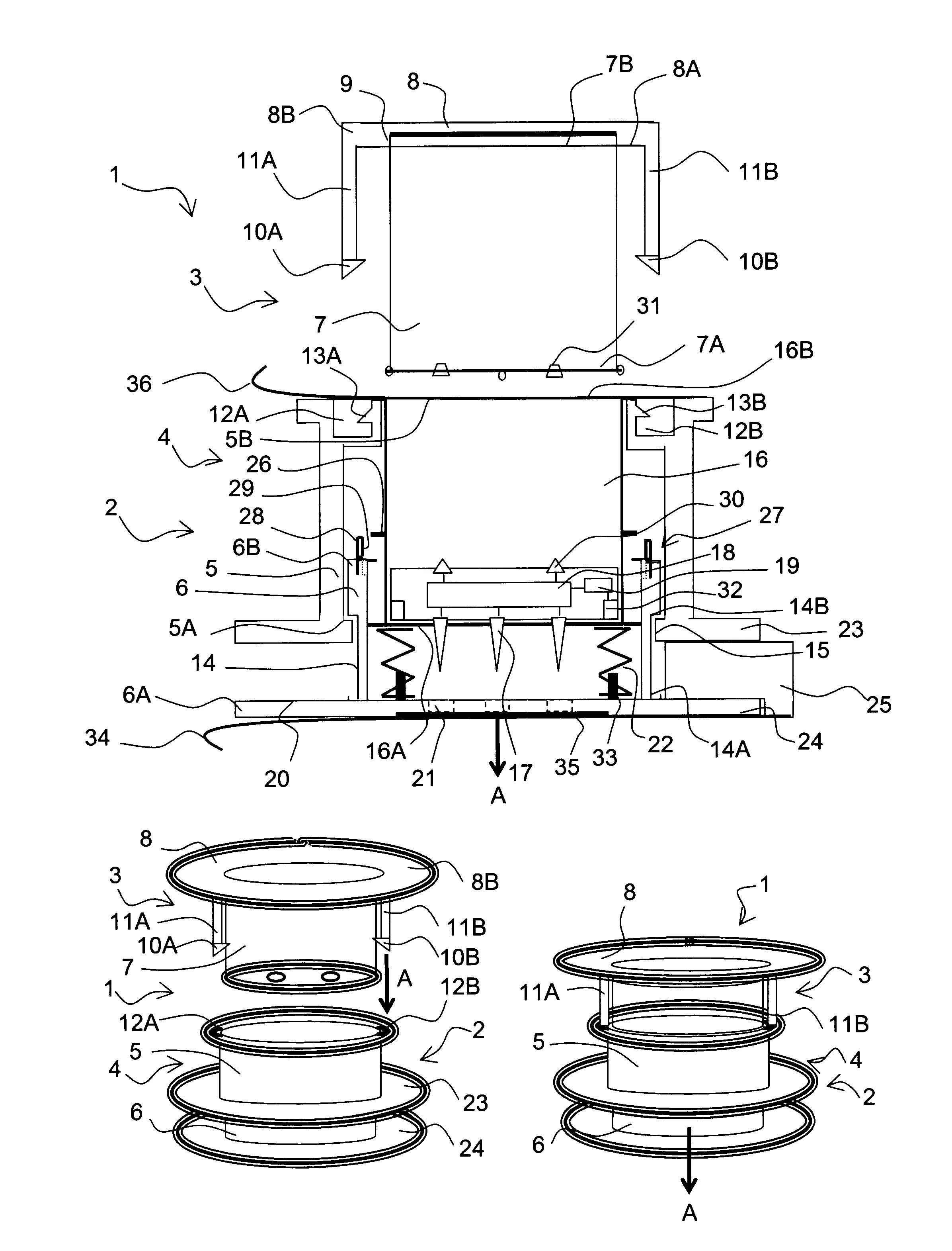 Dispositif d'injection miniaturise a usage medical a cartouche amovible