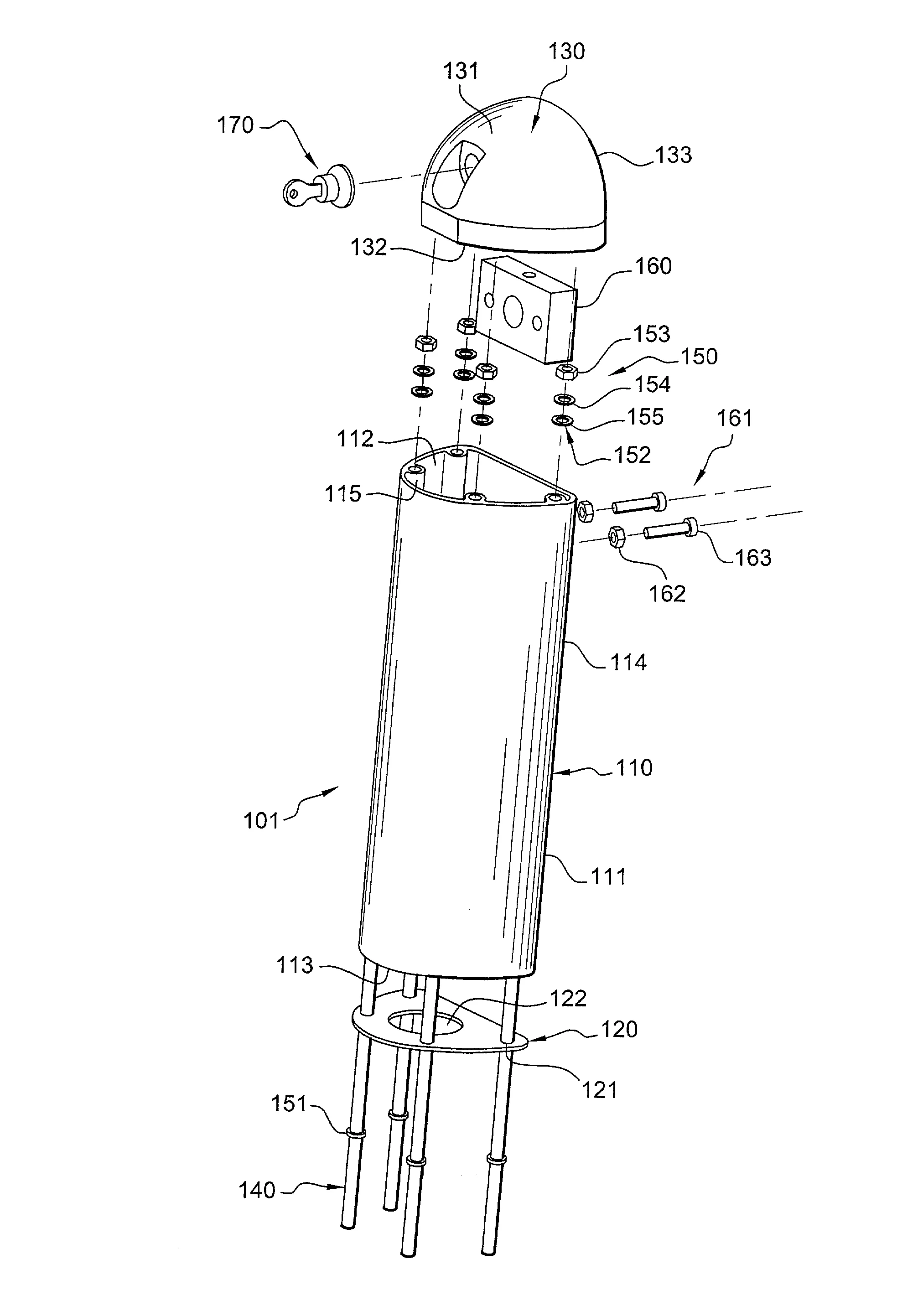 Installation de couverture pour un bassin