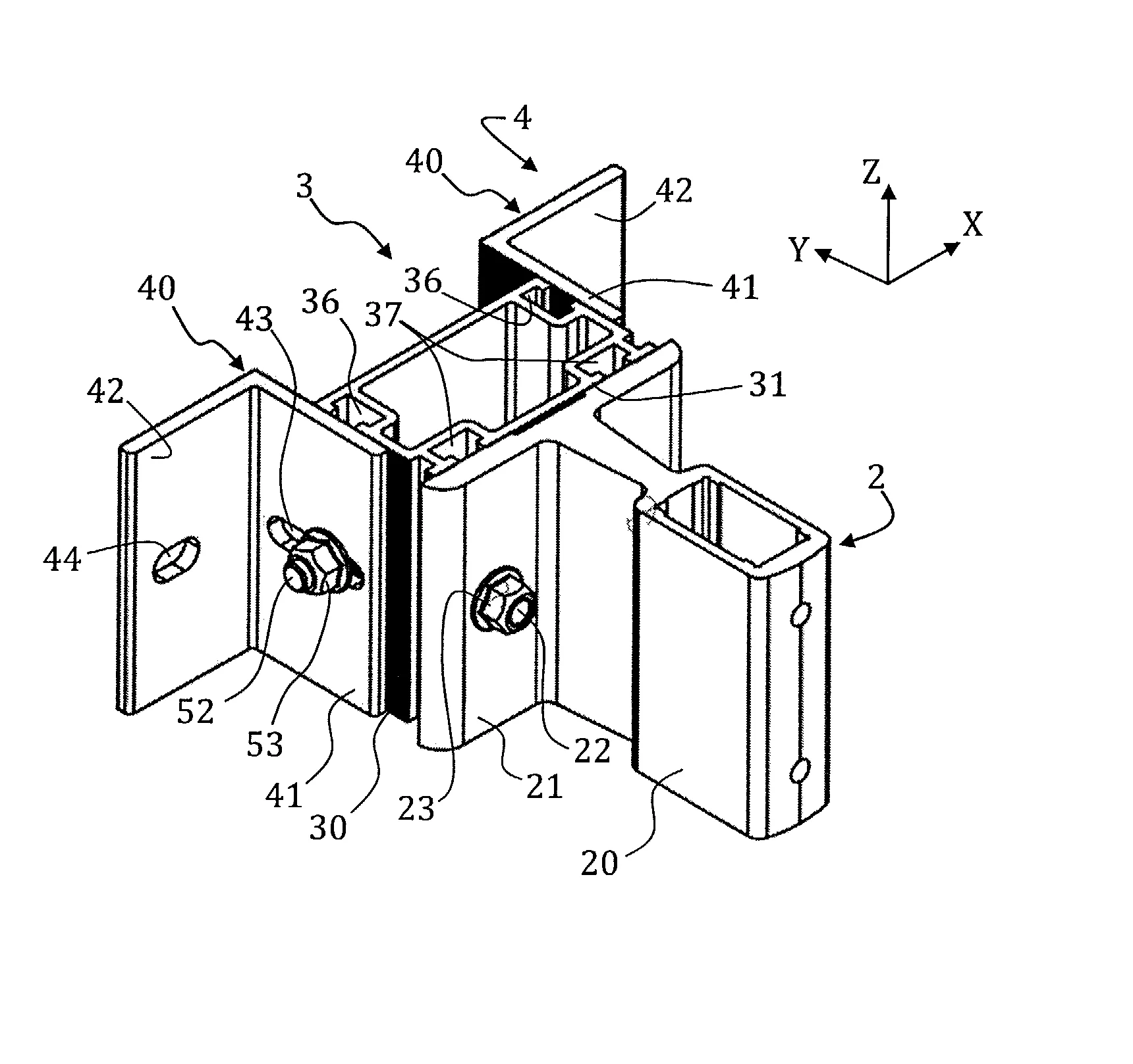 Dispositif de fixation d'un sabot de garde-corps sur un ouvrage