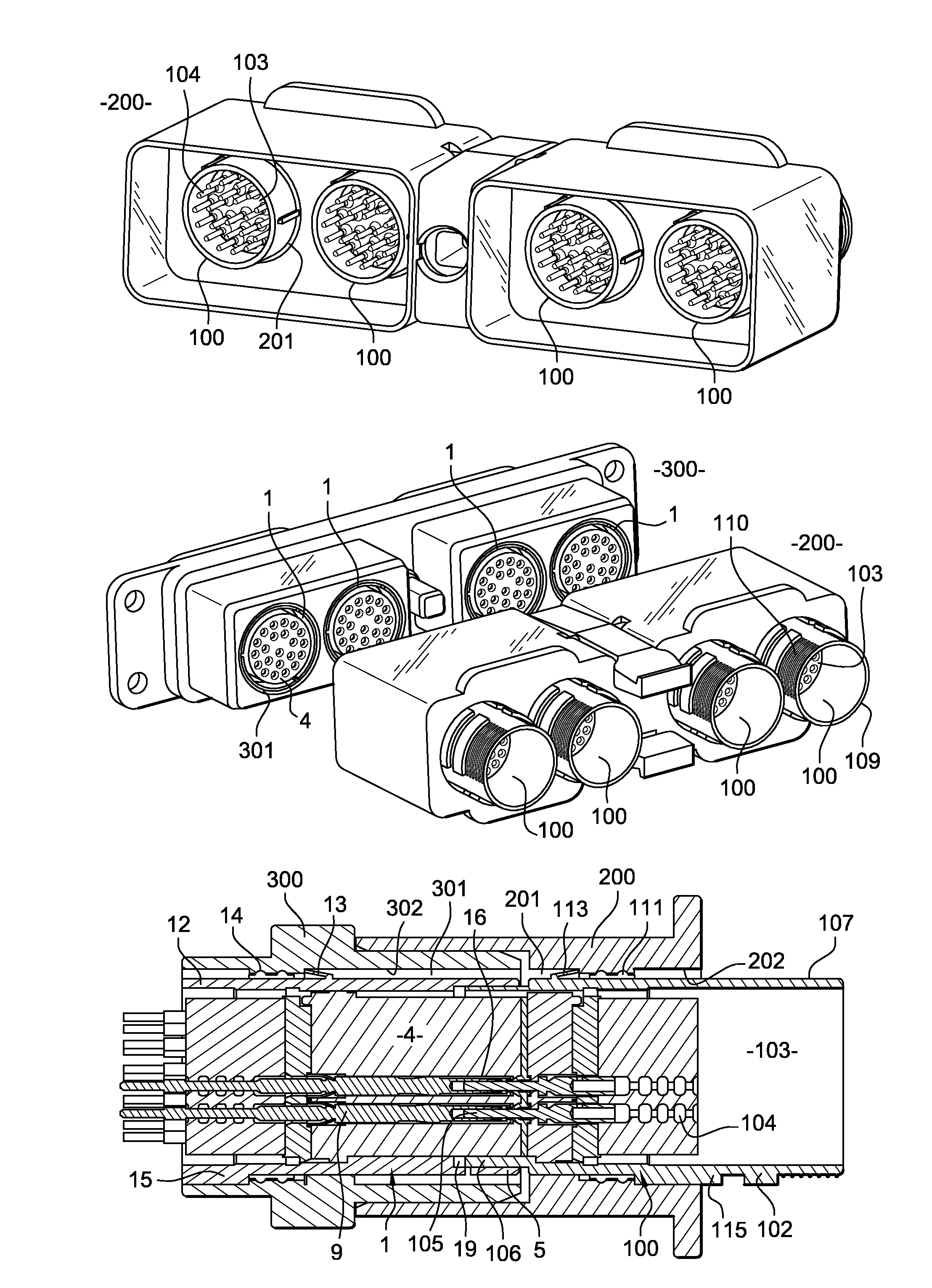 Adaptateur modulaire pour insert de connecteur, et ensemble de connexion comportant de tels adaptateurs modulaires