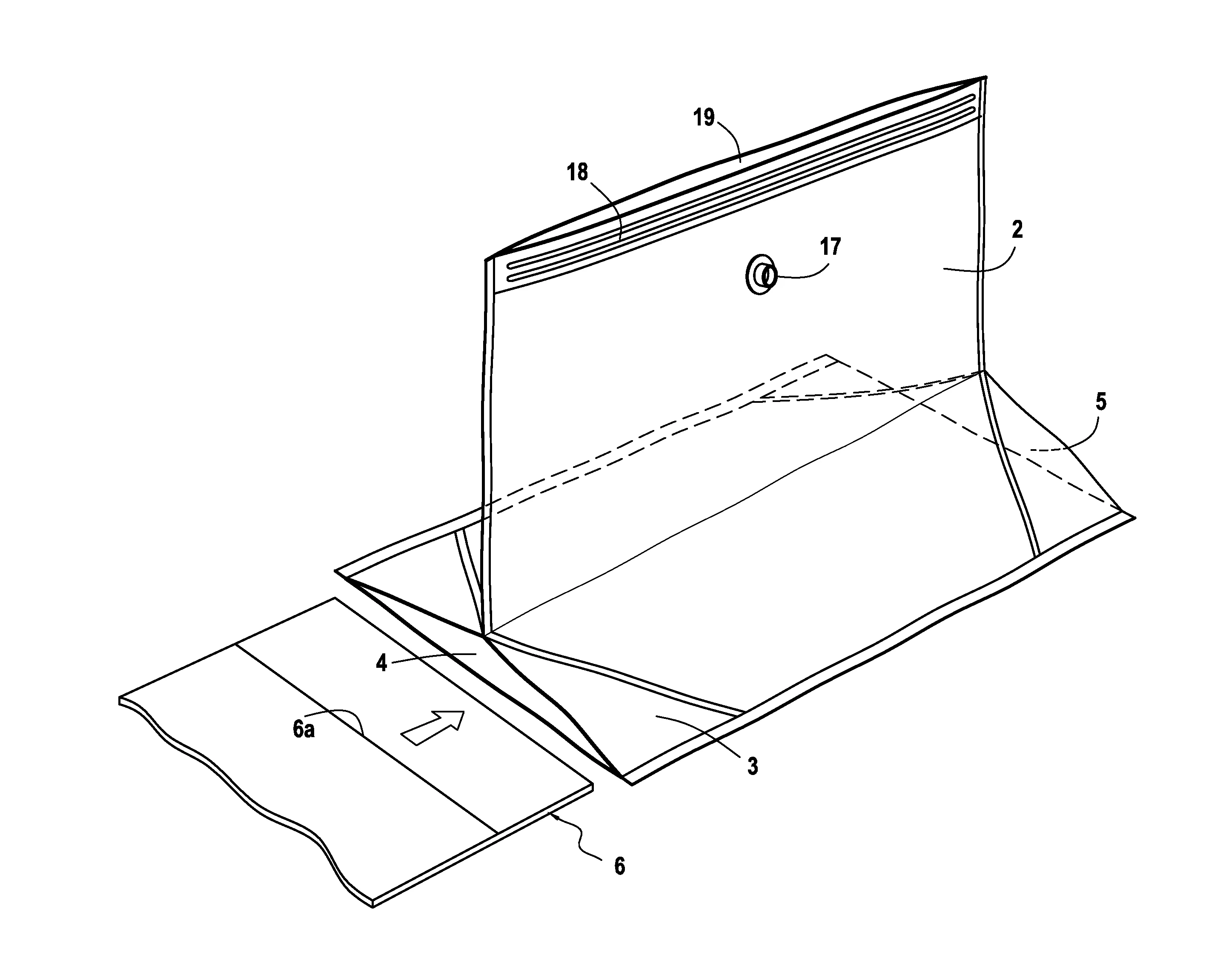 Housse de rangement sous vide et sac de rangement et/ou de transport integrant une telle housse
