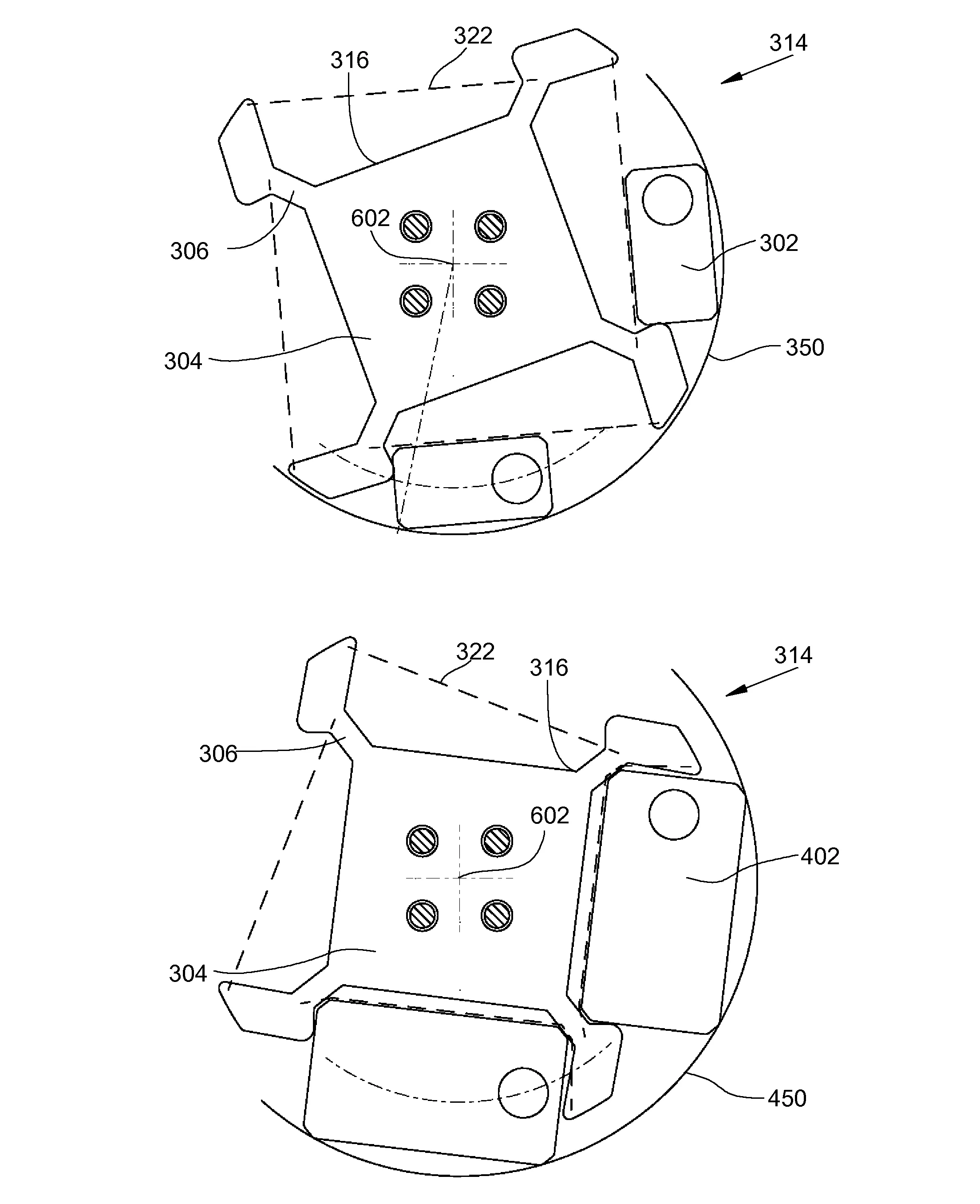 Etoile pour une machine de conditionnement rotative
