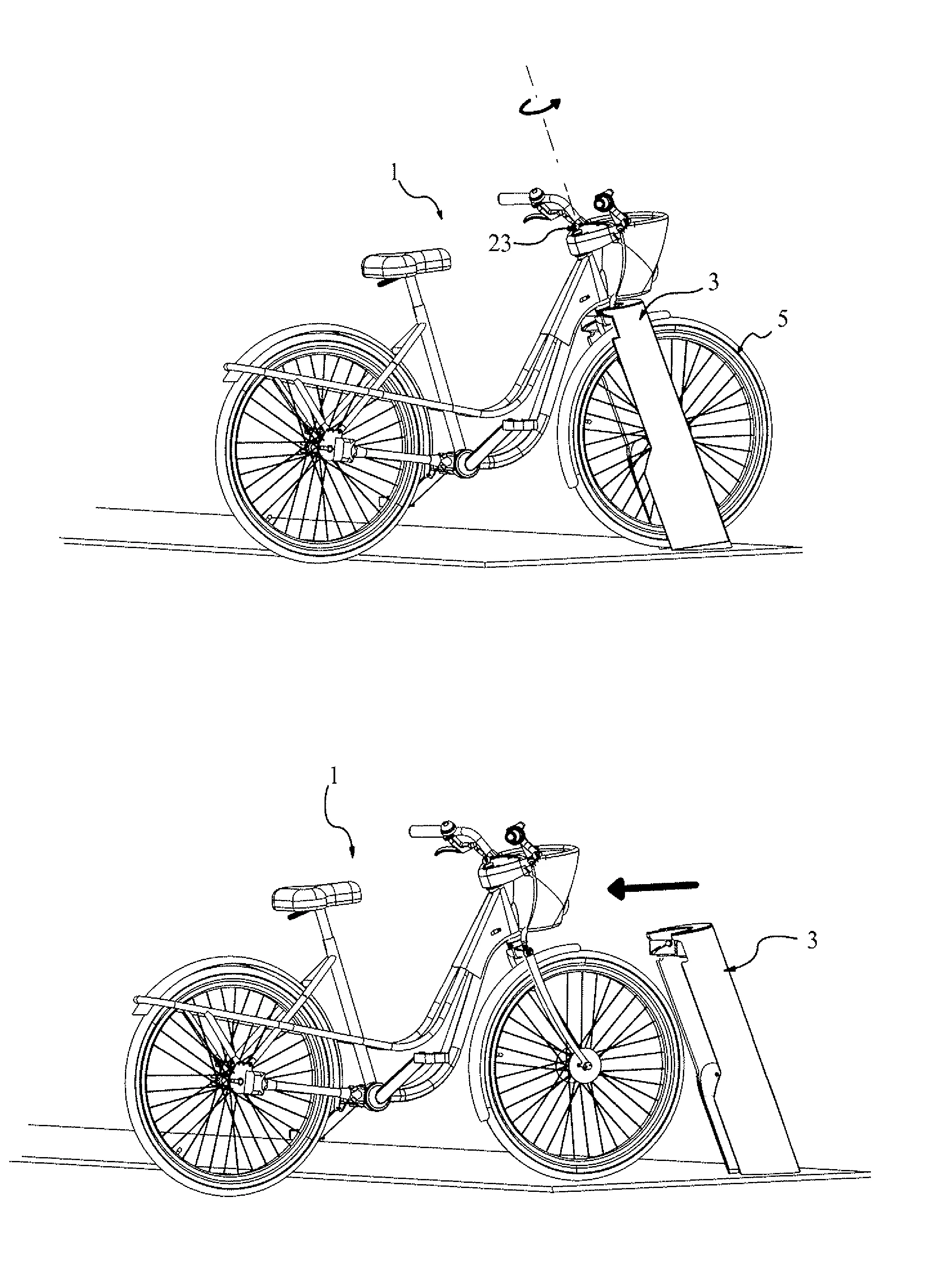 Systeme de stockage et de verrouillage de cycles