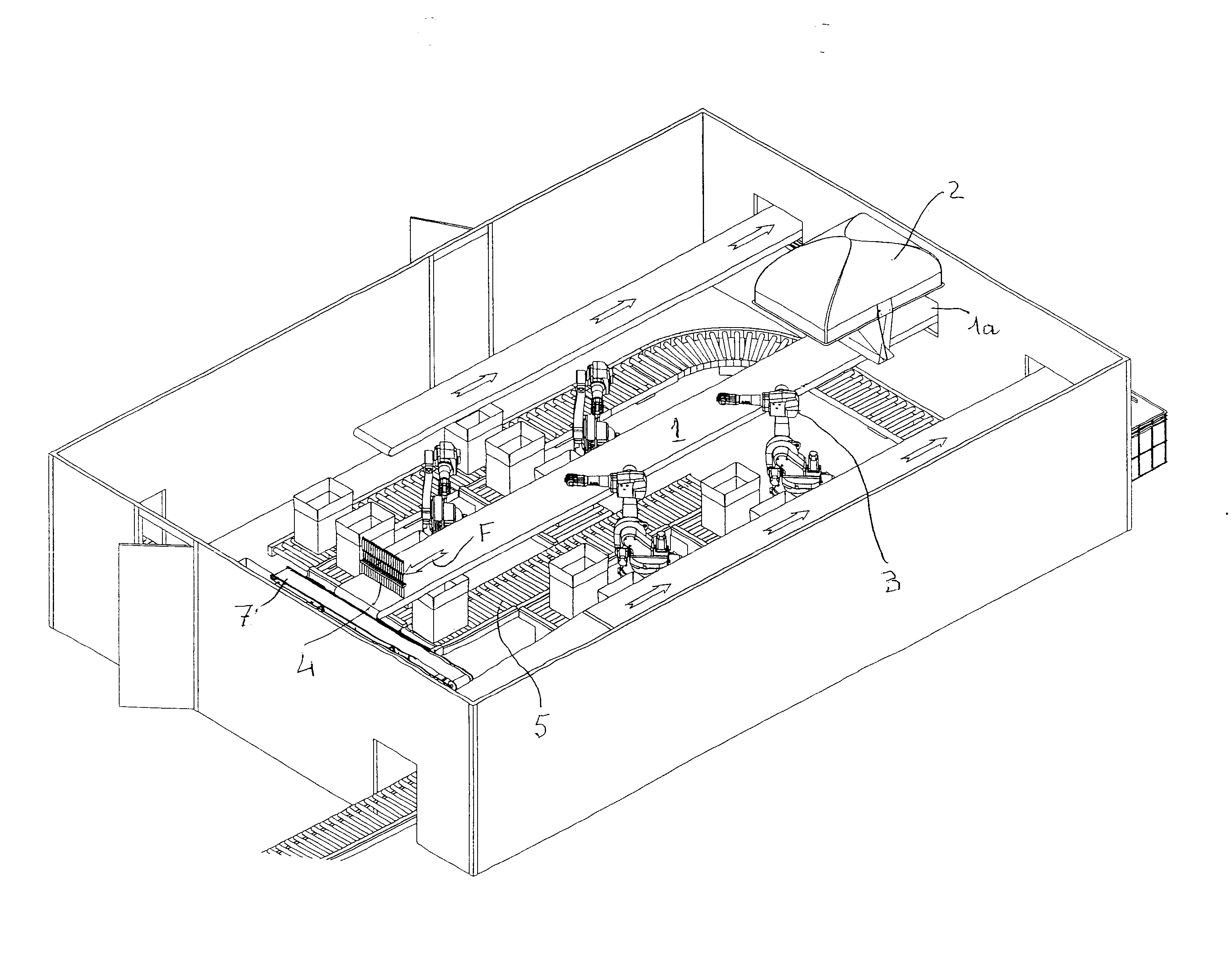 Procede et installation de distribution de produits pour leur conditionnement