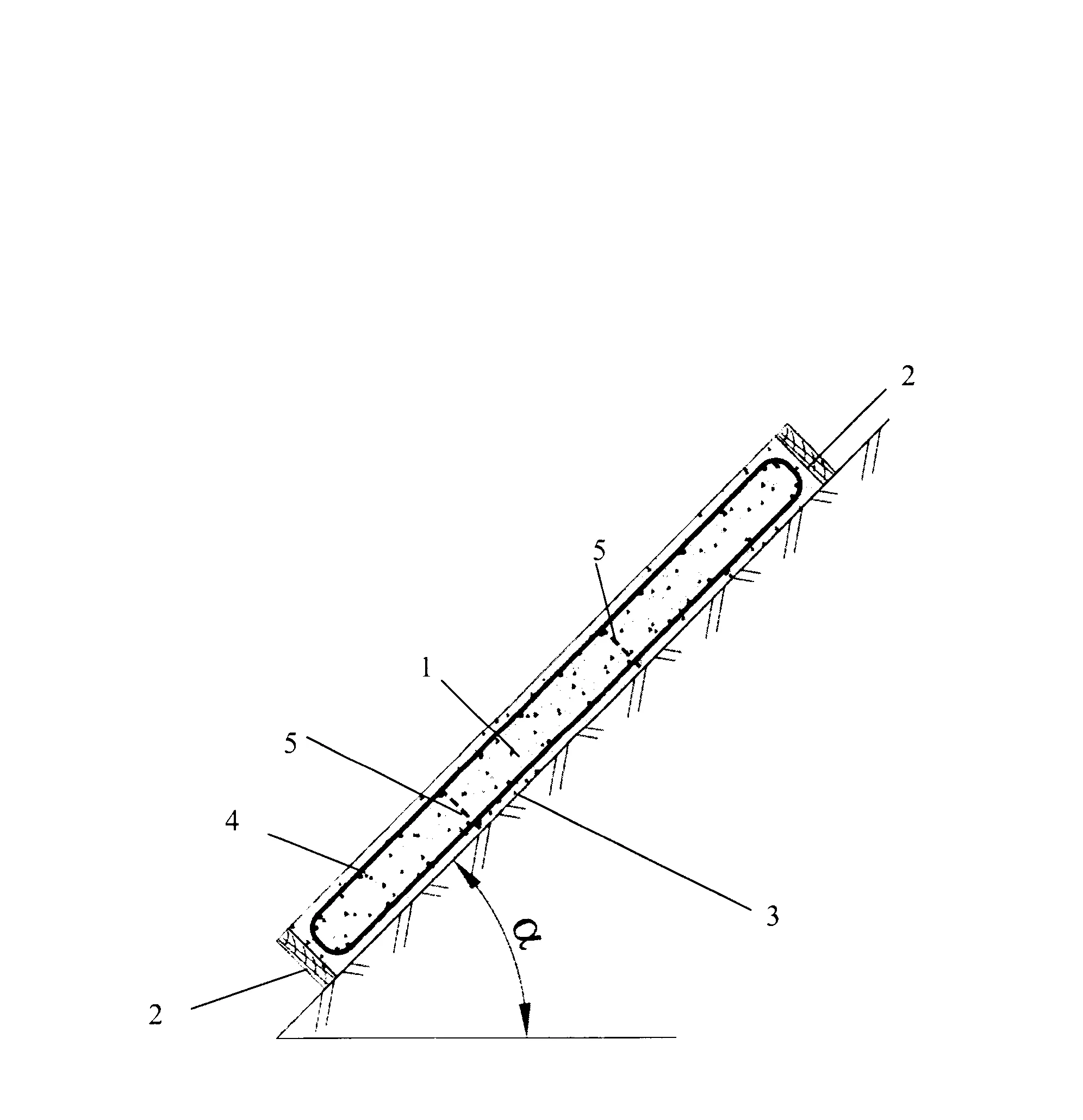 Composition de beton et methode de betonnage adaptees pour la realisation de dalles ou parois inclinees