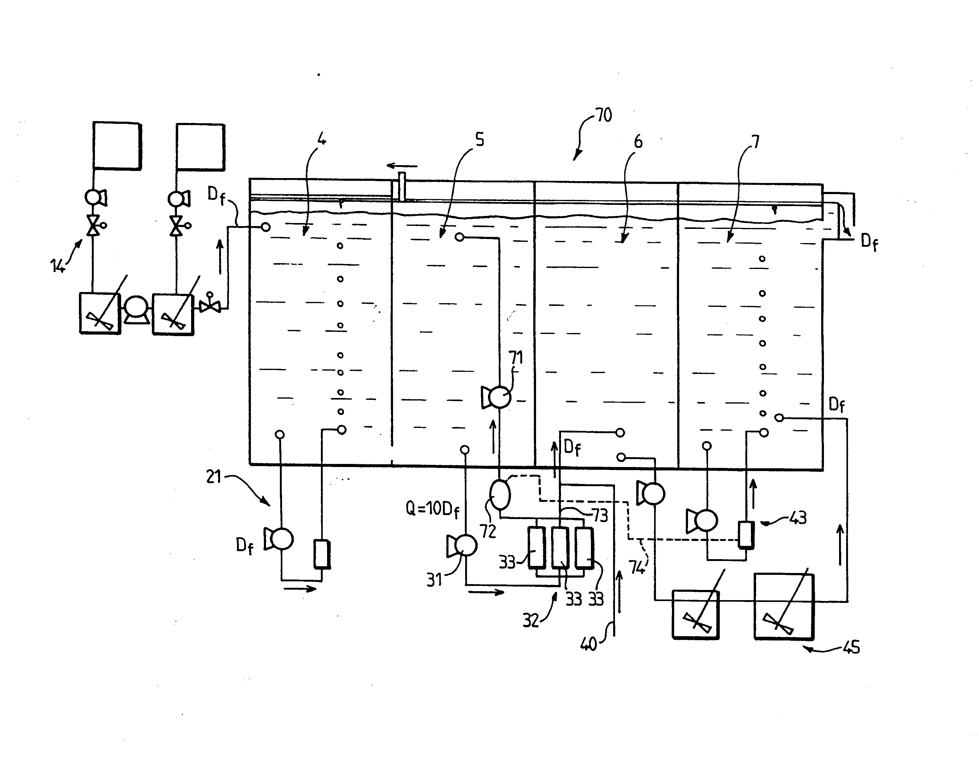 Procede et dispositif d'epuration d'effluents liquides