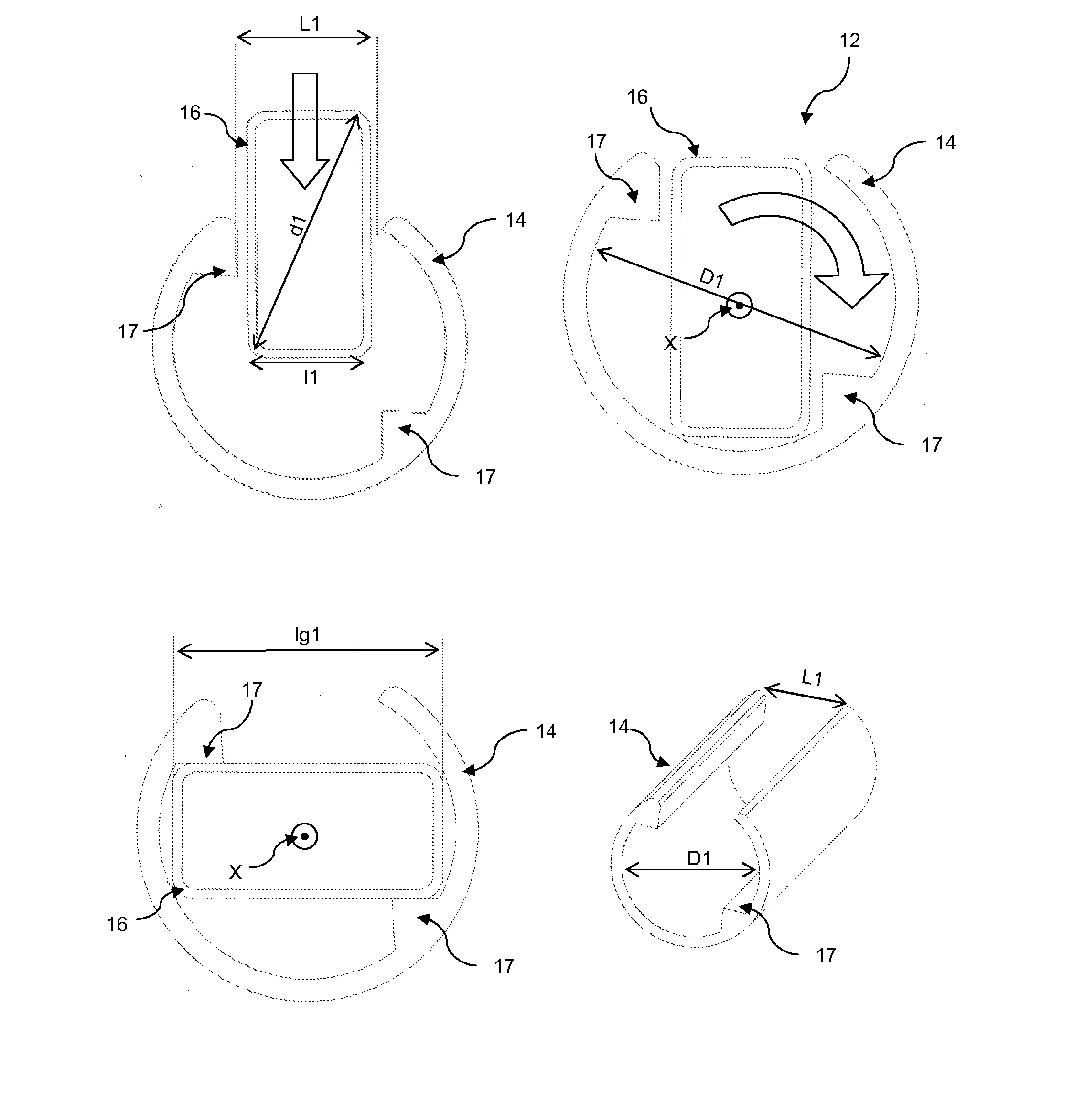 Dispositif d'ouverture/fermeture a double charniere