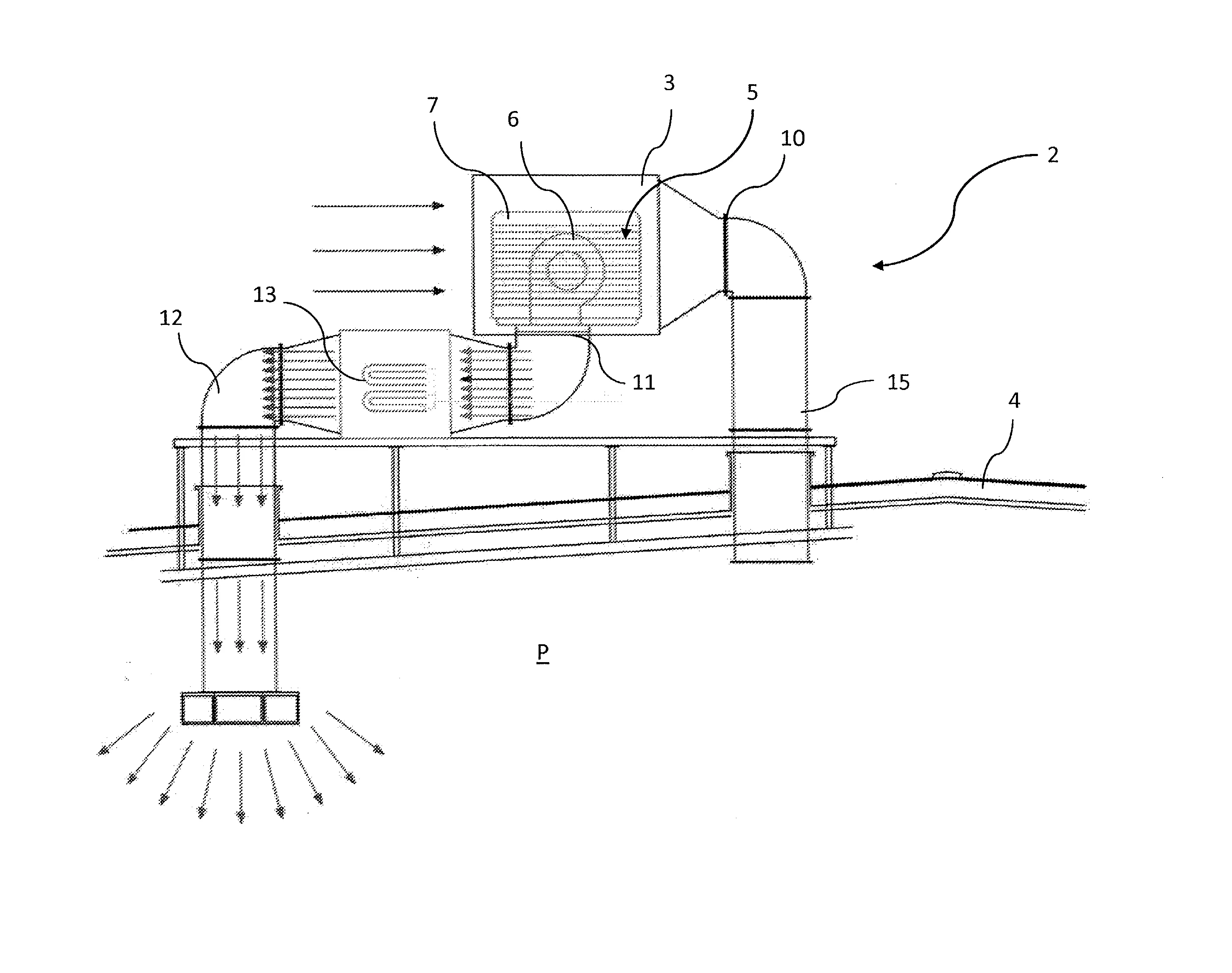 Installation de chauffage et de refroidissement d'un batiment.