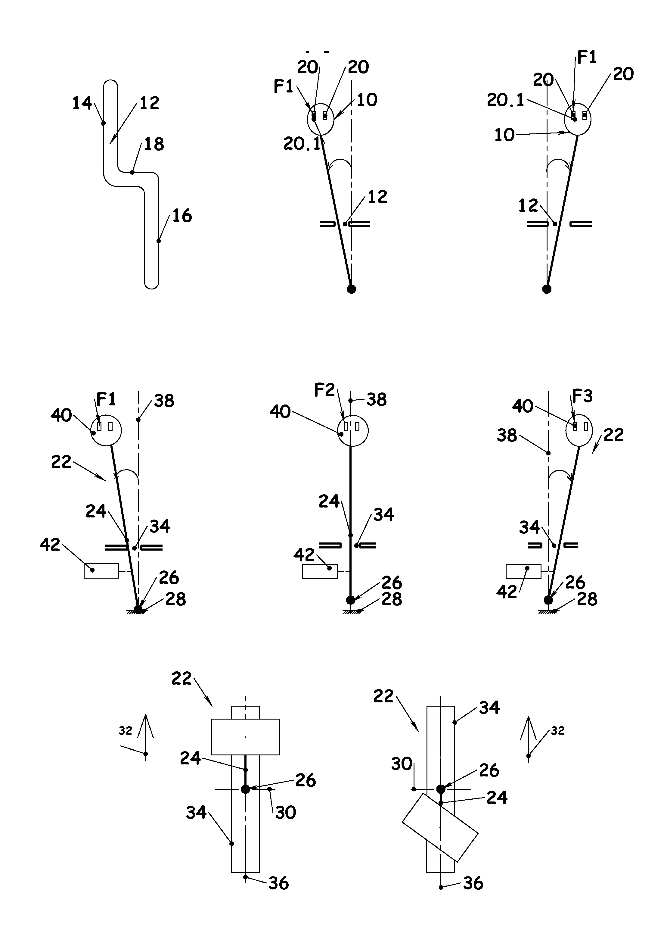 Poignee de commande de l'avance d'un engin incorporant des commandes dont les fonctions varient en fonction de l'inclinaison transversale de ladite poignee