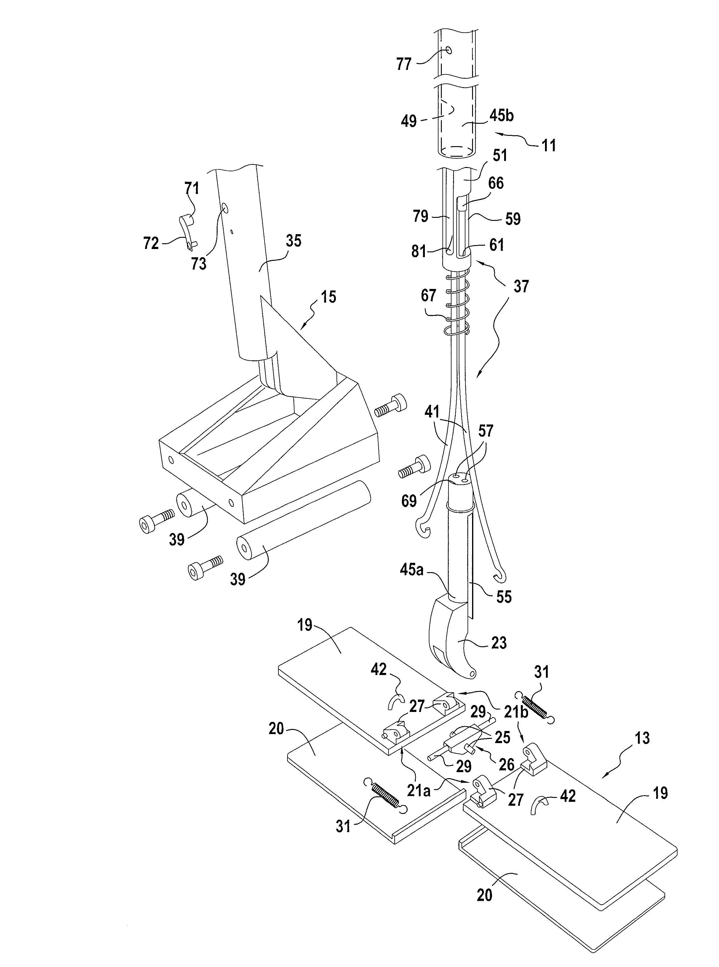 Balai pour nettoyage par voie humide de surface de locaux