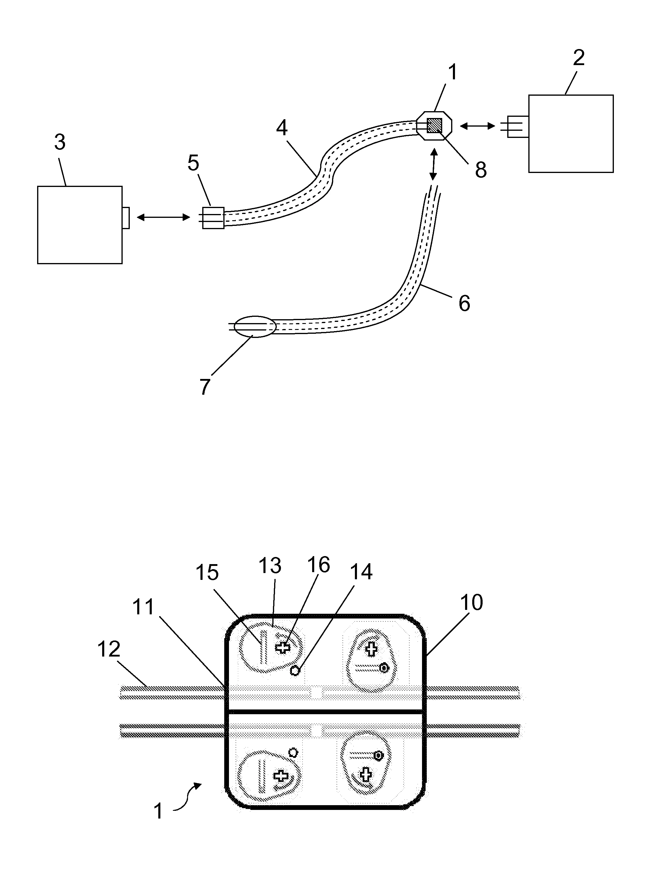 Systeme de connexion electrique entre un dispositif d'alimentation electrique et un dispositif medical implante