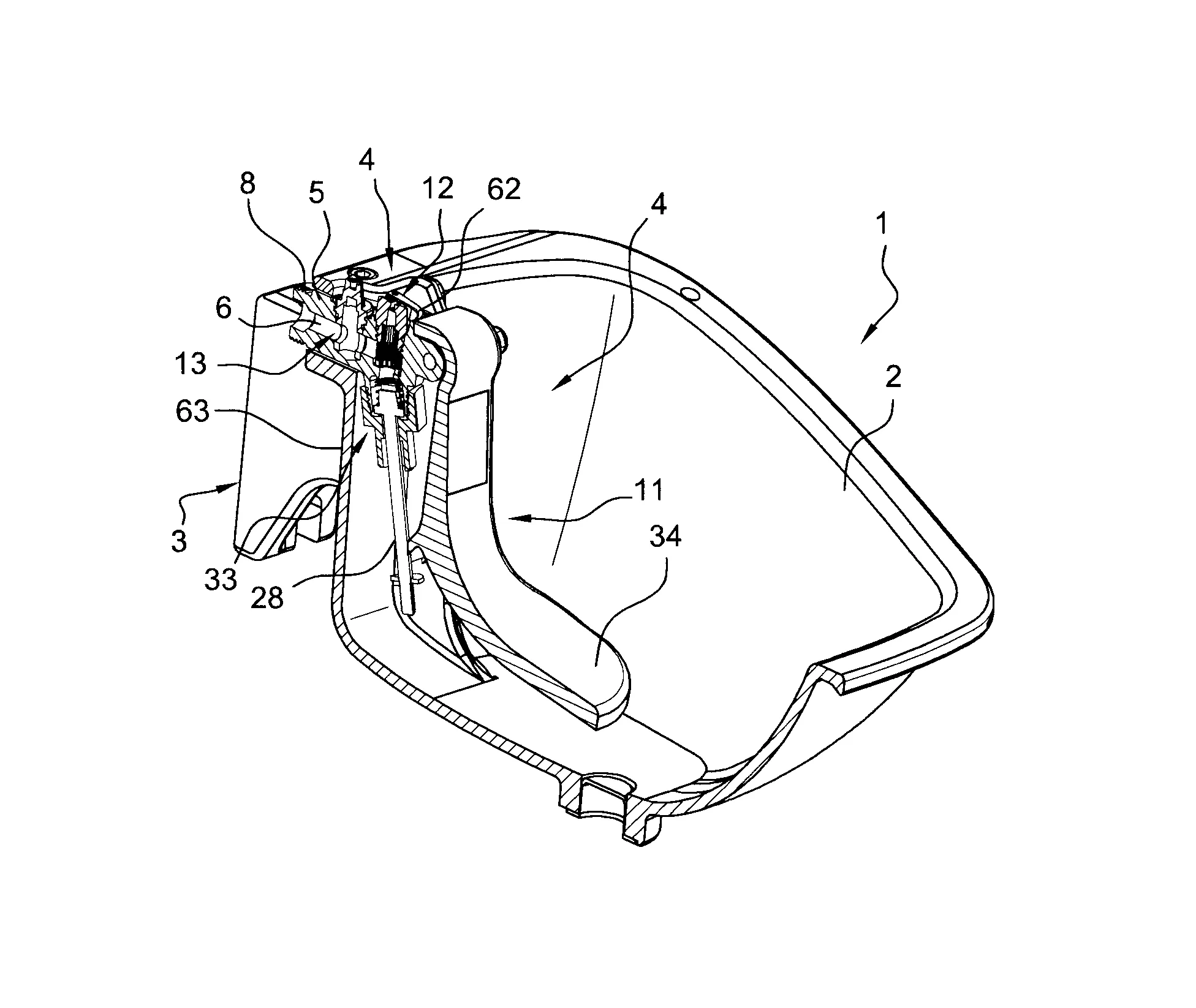 Abreuvoir pour betail a mecanisme d'alimentation en eau equipe d'un filtre
