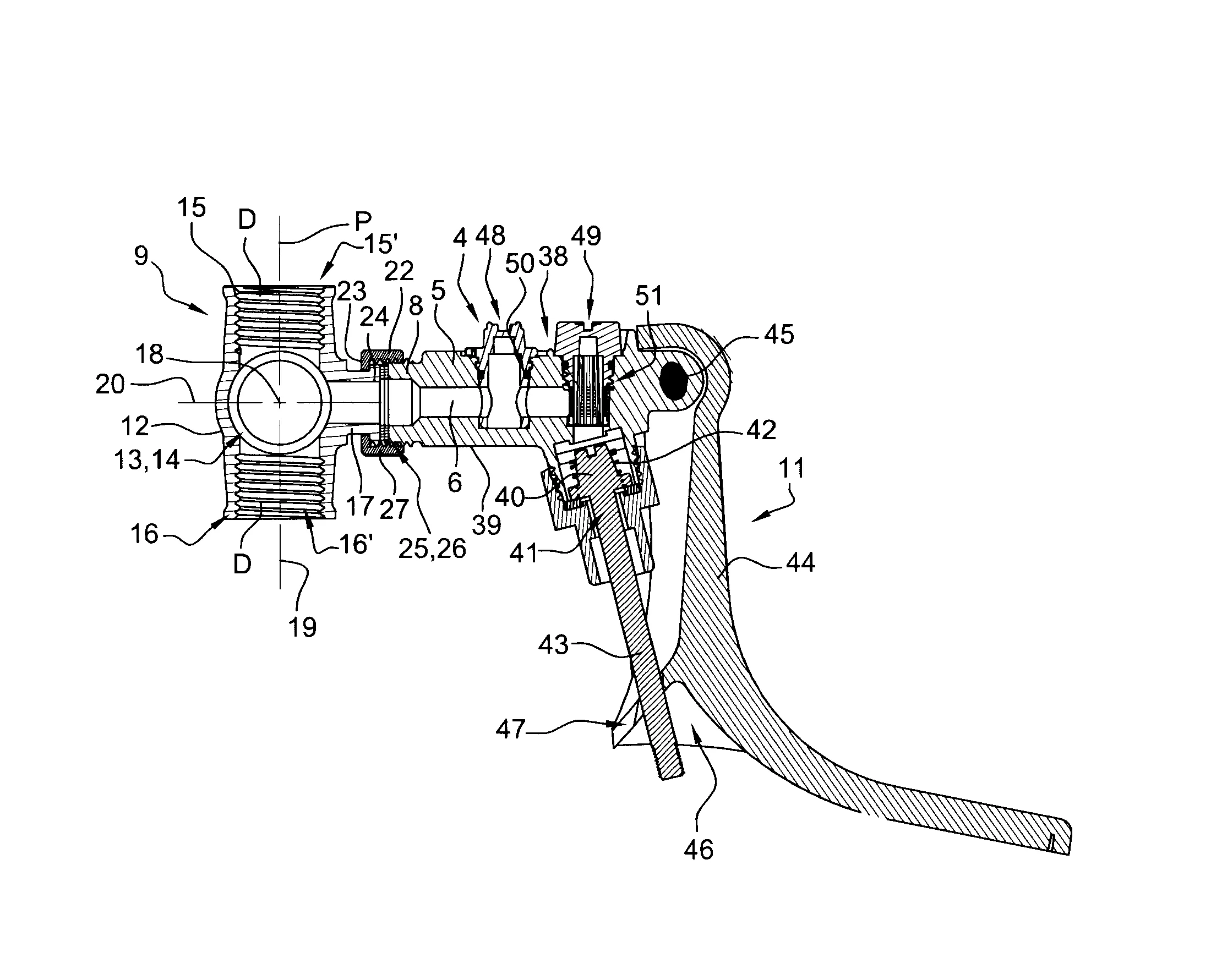 Abreuvoir pour betail a dispositif de raccordement perfectionne