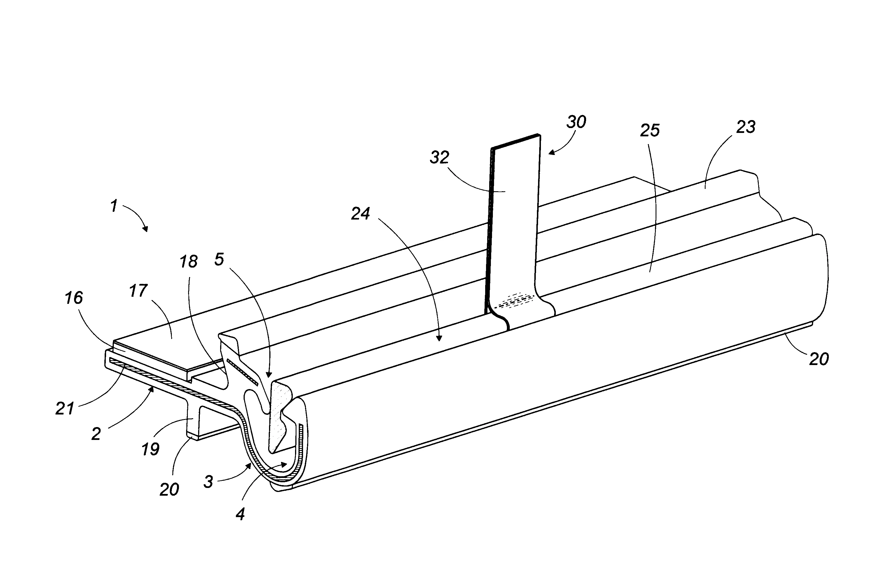 Cle de transport a extraction aisee pour profiles creux ou pieces creuses deformables